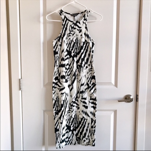 Express Printed Midi Dress - Picture 3 of 6